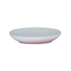 PIATTO PIATTINO PORTA SAPONE SAPONETTA BAGNO CERAMICA BIANCO ROSA ARREDO 59908