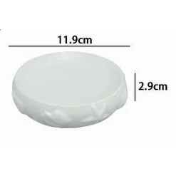 PIATTO PIATTINO PORTA SAPONE ARREDO PER BAGNO BIANCA DECORATA STILE MARINO 79283