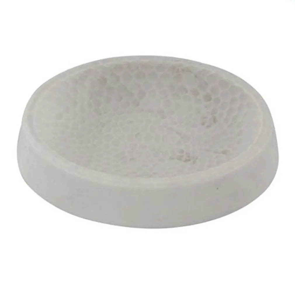 PIATTO PORTA SAPONE PIATTINO SAPONETTA BIANCO LAVORATO ACCESSORIO ARREDO BAGNO 10437
