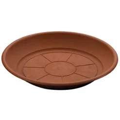 PIATTO SOTTOVASO TONDO PIATTI VASI FIORI PIANTE PER FIORIERA PLASTICA DIAM. 16CM