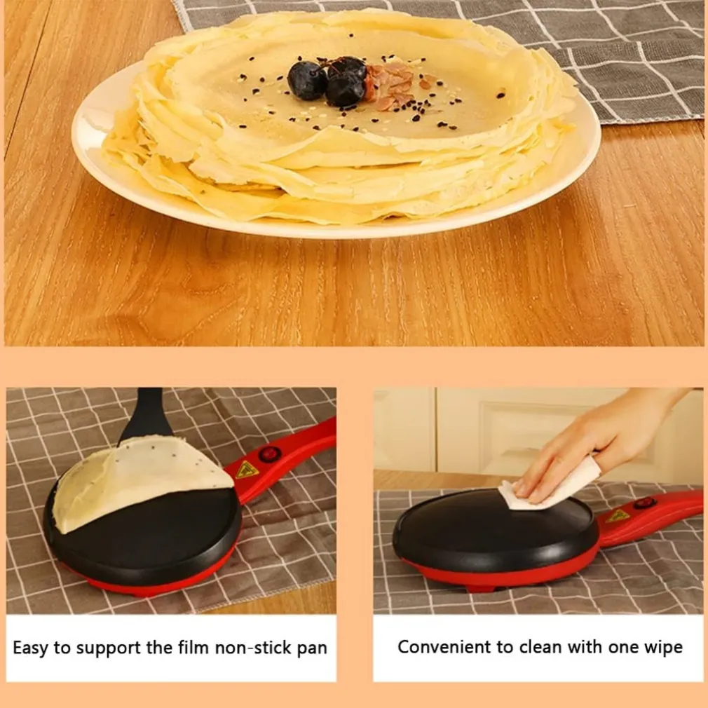 PICCOLA PADELLA AUTOMATICA CREPIERA ELETTRICA ANTIADERENTE PER PANCAKE TORTILLAS