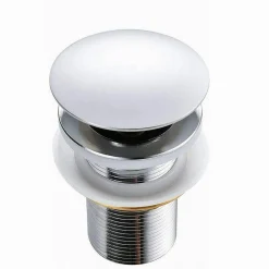 PILETTA DI SCARICO UNIVERSALE 1/4" LAVANDINO POP UP TAPPO A PRESSIONE 9,8CM 59602