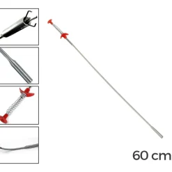 PINZA A 4 DENTI PRENDI TUTTO A MOLLA IN ACCIAIO FLESSIBILE 60CM PRENDITUTTO