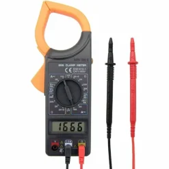 PINZA AMPEROMETRICA DIGITALE TESTER TENSIONE AC DC MILTIMETRO CON PUNTALI