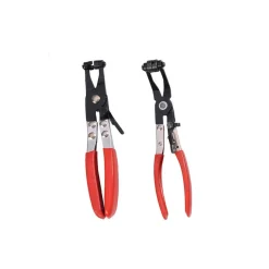 PINZA FASCETTE MORSETTI STRINGITUBI TUBO CLIC BANDA PIATTA AUTO 45° 210mm