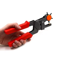PINZA FUSTELLATRICE PER CINTURE BUCHI FORI CINTURA CUOIO PELLE TESTA GIREVOLE