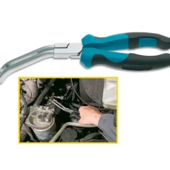 PINZA LUNGA PER CANDELE DI ACCENSIONE CURVA PER OFFICINA MECCANICO AUTO