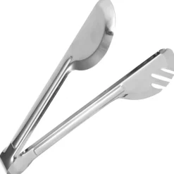 PINZA PER ARROSTO IN ACCIAIO 24CM CLIP MANIGLIA UTENSILI DA CUCINA PASTA INSALATA