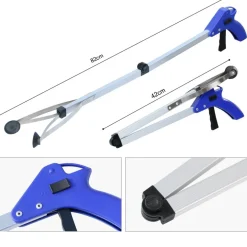 PINZA RACCOGLI OGGETTI BRACCIO PIEGHEVOLE TELESCOPICA PRENDI TUTTO CON MANICO