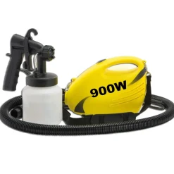 PISTOLA A SPRUZZO PROFESSIONALE PER VERNICIARE PITTURA CON COMPRESSORE 900W