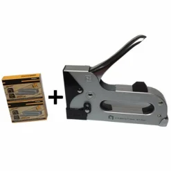 PISTOLA GRAFFATRICE IN METALLO PER PUNTE 11,3 MM 1000 GRAFFETTE INCLUSE