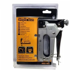 PISTOLA GRAFFATRICE IN METALLO BLOCCO DI SICUREZZA E REGOLAZIONE POTENZA