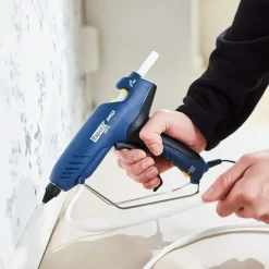 PISTOLA INCOLLATRICE EG313 COMPATTA PROFESSIONALE PER FISSARE CAVI COPRIFILI ZOCCOLINI DECORI