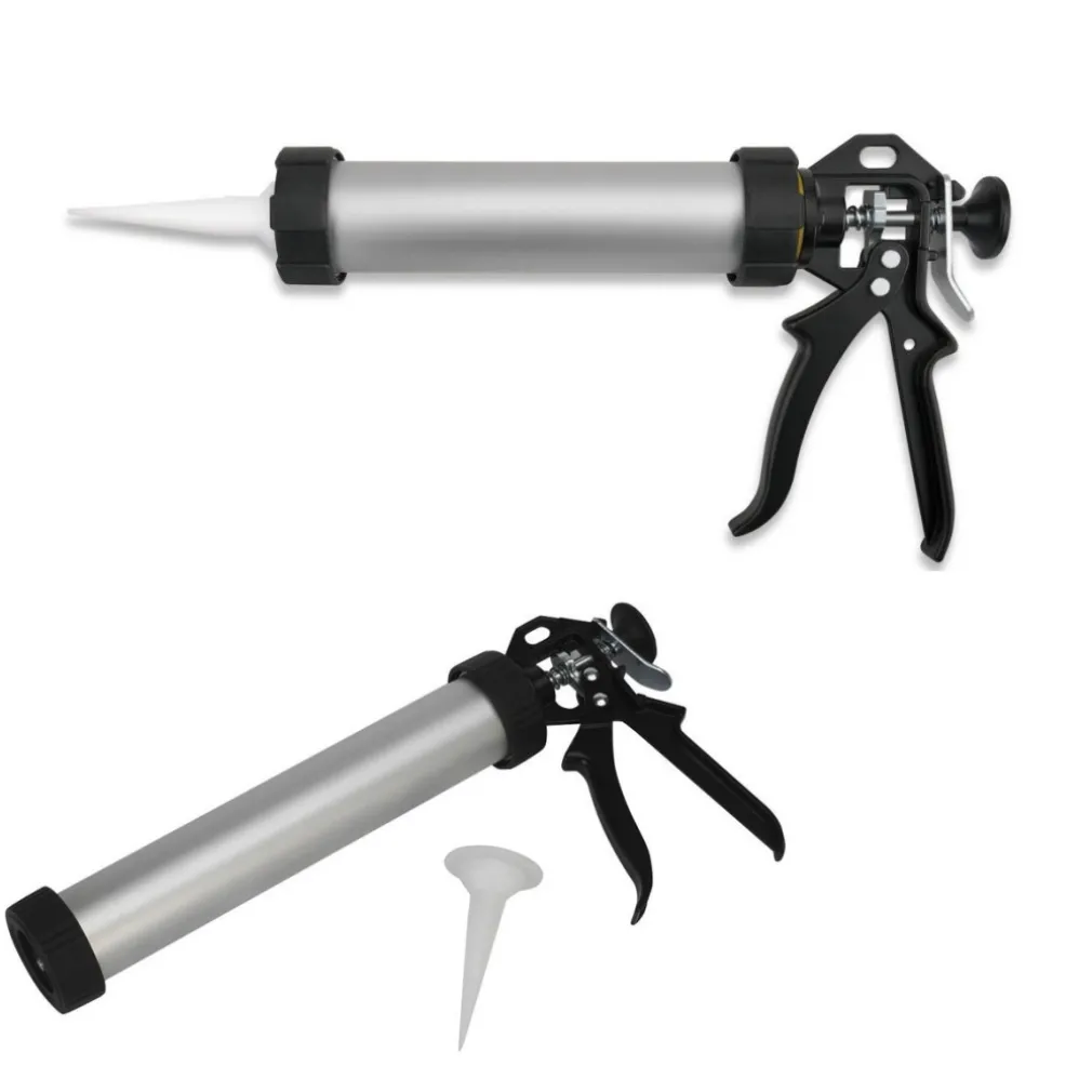 PISTOLA PER CARTUCCIA SILICONE FUGHE 240 MM IN ALLUMINIO PROFESSIONALE BECCUCCIO