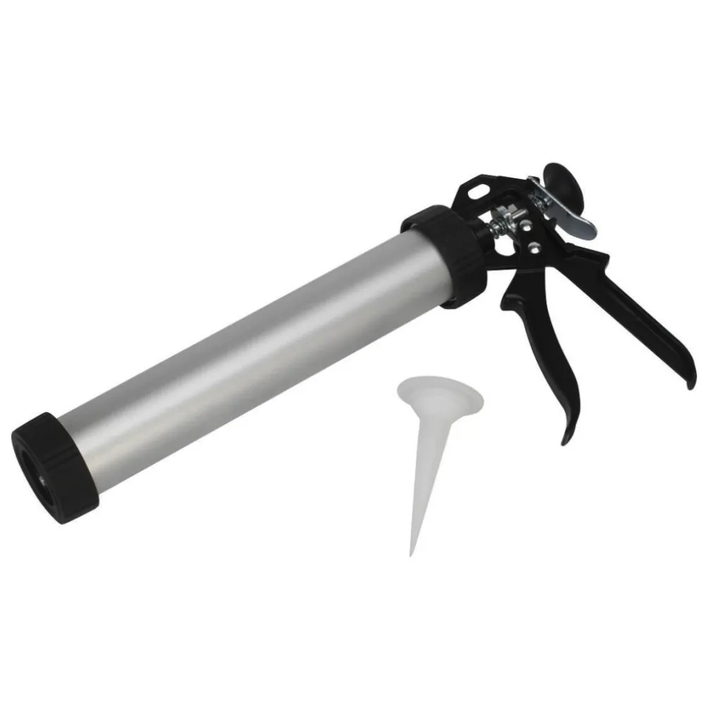 PISTOLA PER CARTUCCIA SILICONE FUGHE 240 MM IN ALLUMINIO PROFESSIONALE BECCUCCIO