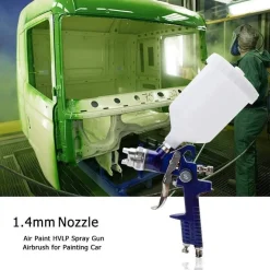 PISTOLA PER VERNICIARE A SPRUZZO HVLP AEROGRAFO CON UGELLO DA 1,4MM COPPA 600CC