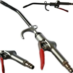 PISTOLA SOFFIAGGIO ARIA COMPRESSA PER COMPRESSORE INNESTO RAPIDO CANNA 120MM