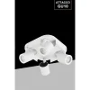 PLAFONIERA 4 DIFFUSORI ORIENTABILE SOFFITTO PARETE LAMPADA GU10 BIANCO NERO TH8805
