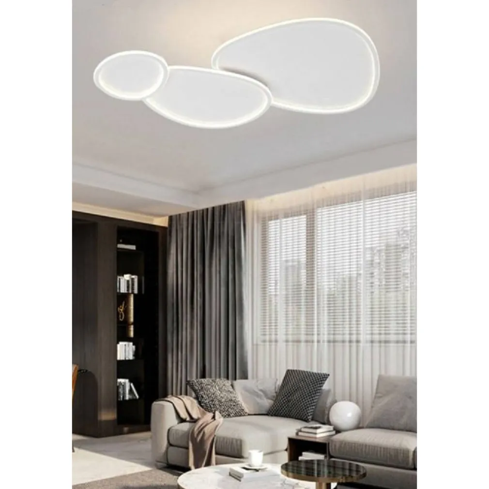 PLAFONIERA A LED 3 OVALI A TRIPLA COLORAZIONE DI LUCE 100 W DA SOFFITTO PN-23-3C