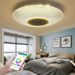 PLAFONIERA A LED DA 62 WATT RGB DIMMERABILE CON CASSA BLUETOOTH PER MUSICA