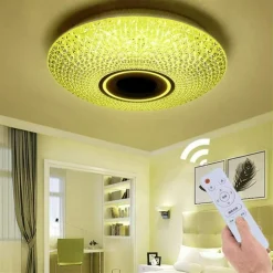 PLAFONIERA A LED DA 62 WATT RGB DIMMERABILE CON CASSA BLUETOOTH PER MUSICA