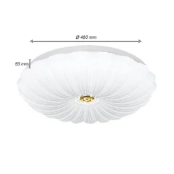 PLAFONIERA A LED LAMPADARIO DA SOFFITTO DIMMERABILE 3 COLORAZIONE DI LUCE C39-3C