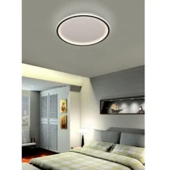 PLAFONIERA A LED MODERNA DA SOFFITTO TONDA 43WATT LUCE FREDDA NATURALE CALDA C13