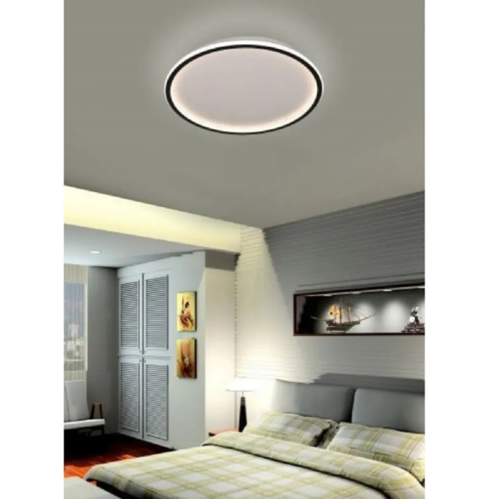 PLAFONIERA A LED MODERNA DA SOFFITTO TONDA 43WATT LUCE FREDDA NATURALE CALDA C13
