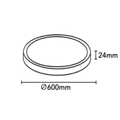 PLAFONIERA A LED SLIM 45 W IP40 CON TECNOLOGIA CCT DA 6500K A 2700K CON SWITCH LV600-3C