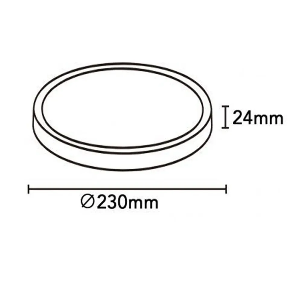 PLAFONIERA A LED SLIM 18W IP40 CON TECNOLOGIA CCT DA 6500K A 2700K CON SWITCH LV230-3C