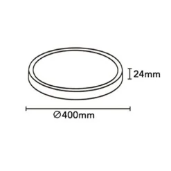 PLAFONIERA A LED SLIM 32W IP40 CON TECNOLOGIA CCT DA 6500K A 2700K CON SWITCH LV400-3C