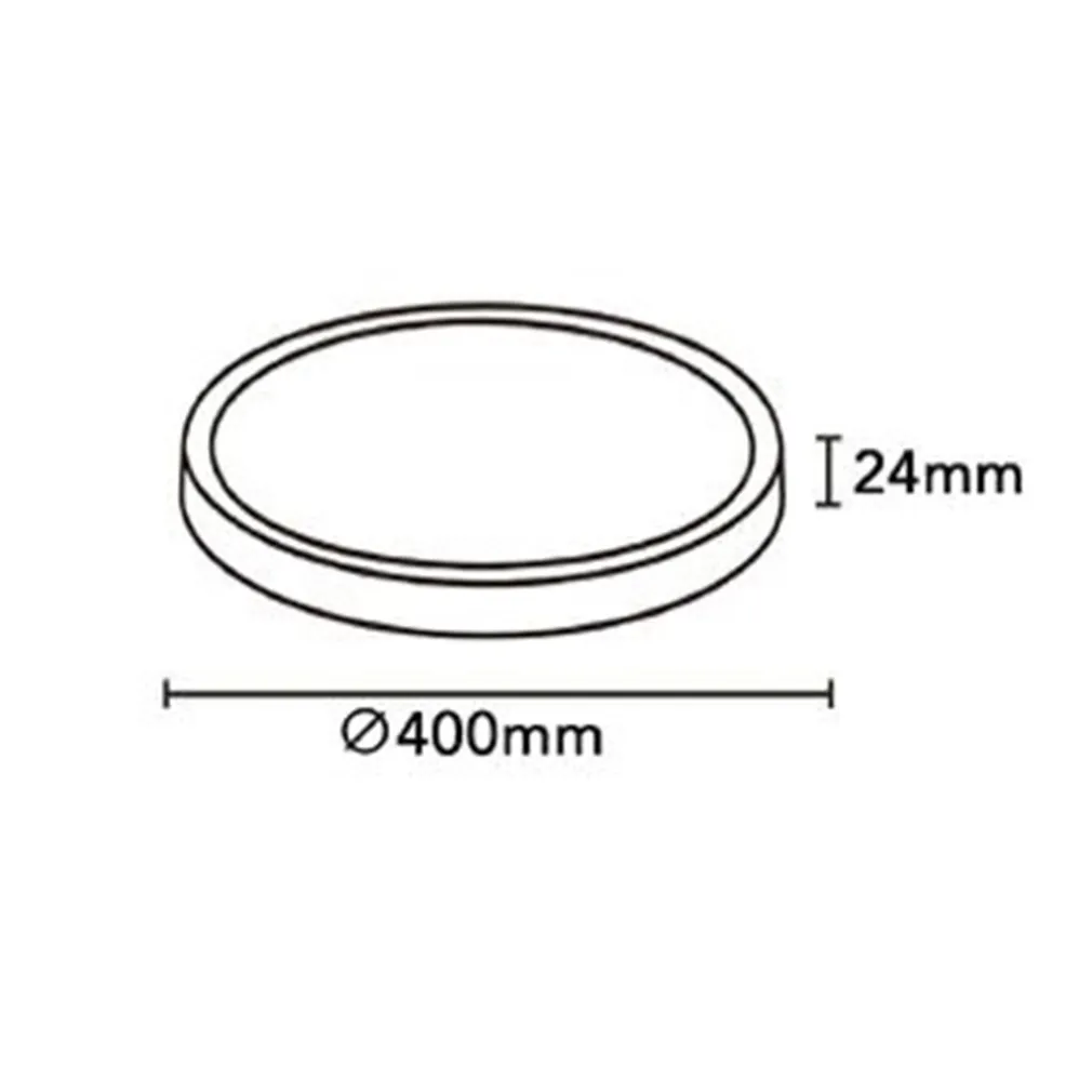 PLAFONIERA A LED SLIM 32W IP40 CON TECNOLOGIA CCT DA 6500K A 2700K CON SWITCH LV400-3C