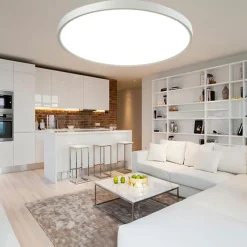 PLAFONIERA A LED SLIM 36W IP40 CON TECNOLOGIA CCT DA 6500K A 2700K CON SWITCH LV480-3C