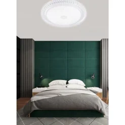 PLAFONIERA A SOFFITTO 60W DESIGN CRISTALLO RIGATO LUCE FREDDA NATURALE FST-50A63297