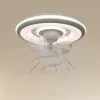 PLAFONIERA A VENTOLA LUCE 3200K-6500K LAMPADA TONDA DA SOFFITTO VENTILATORE 33214