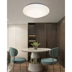 PLAFONIERA BIANCA DA SOFFITTO 24 WATT 48 LED LARGE LUCE 3000K 4000K 6500K C-0