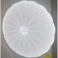 PLAFONIERA 40CM CON CRISTALLO CENTRALE GLITTER LED 50W A SOFFITTO LUCE 6500K 70973