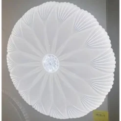 PLAFONIERA 50CM CON CRISTALLO CENTRALE GLITTER LED 60W A SOFFITTO LUCE 6500K 27816