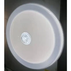 PLAFONIERA CON CRISTALLO CENTRALE MODERNO 40CM 50W LED LAMPADARIO LUCE 6500K 80404