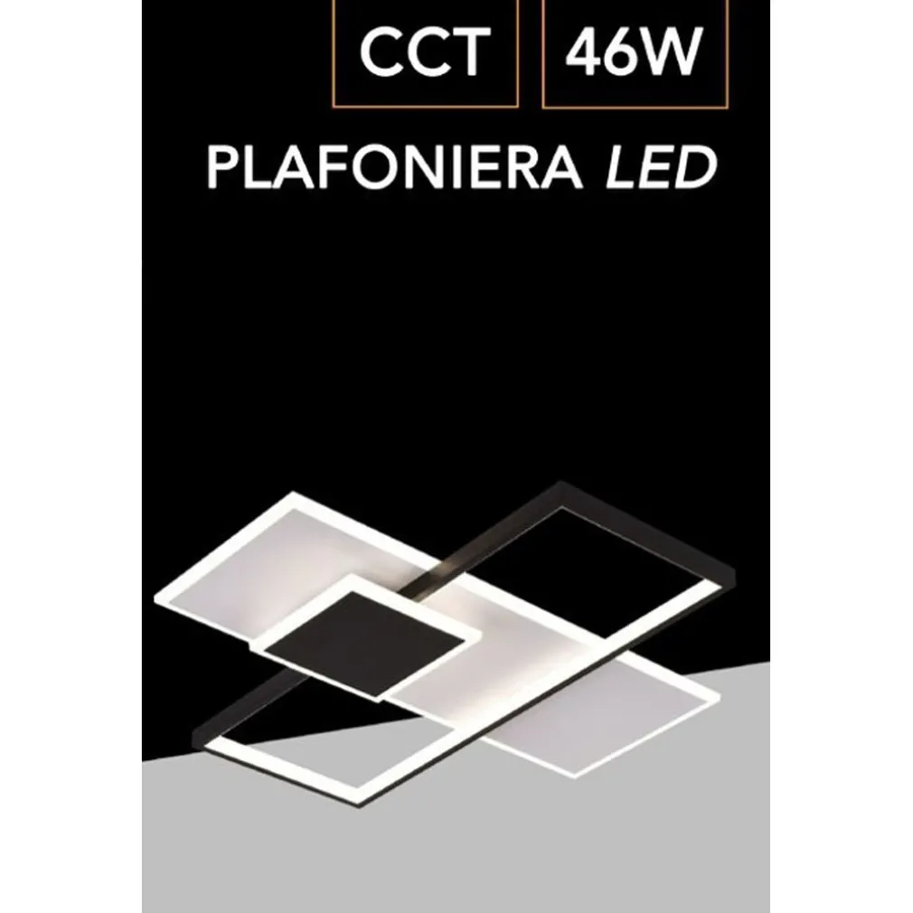 PLAFONIERA DA SOFFITTO A LED 46 W CON TECNOLOGIA CCT CON SWITCH 3 COLORAZIONE C60-3C