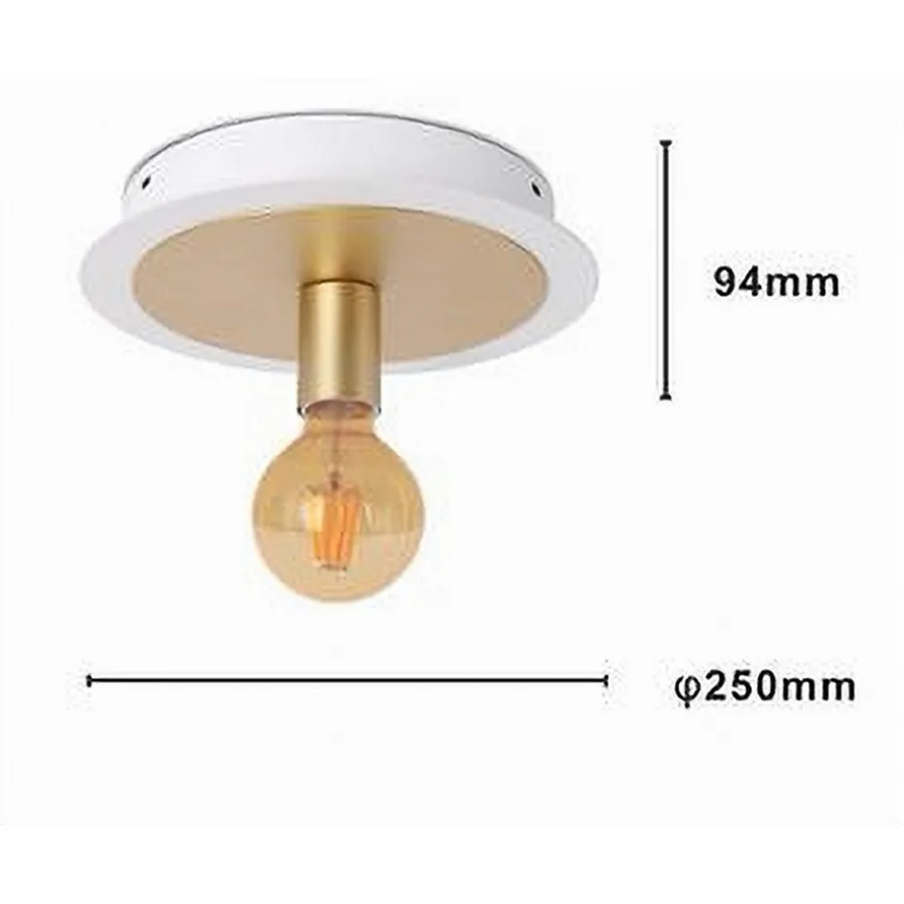 PLAFONIERA DA SOFFITTO IN METALLO ORO BIANCO CON LUCE LAMPADA ATTACCO E27 32651