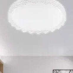 PLAFONIERA DA SOFFITTO INTERNO 60W BORDO SEGHETTATO LUCE FREDDA FST-50A66404 49CM