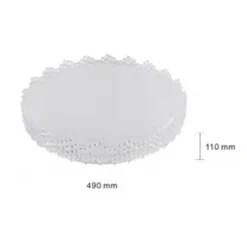 PLAFONIERA DA SOFFITTO INTERNO 60W BORDO SEGHETTATO LUCE FREDDA FST-50A66404 49CM