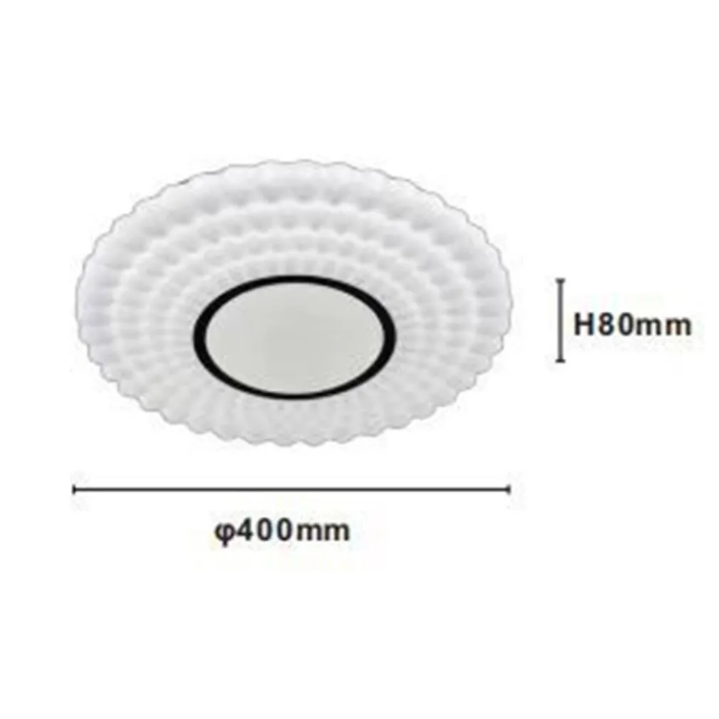 PLAFONIERA DA SOFFITTO LED 45W 4500 LM BIANCO LAMPADA LUCE FREDDA 6500K IP20 02302