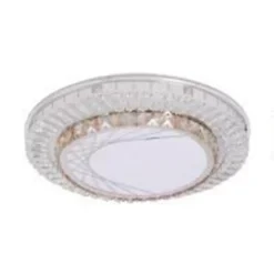 PLAFONIERA DA SOFFITTO 65W Ø50CM LED A STRATI CRISTALLI RAGNATELA LUCE FREDDA 08034
