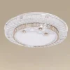 PLAFONIERA DA SOFFITTO 65W Ø50CM LED DESIGN A STRATI CRISTALLI FIORI LUCE FREDDA 08220