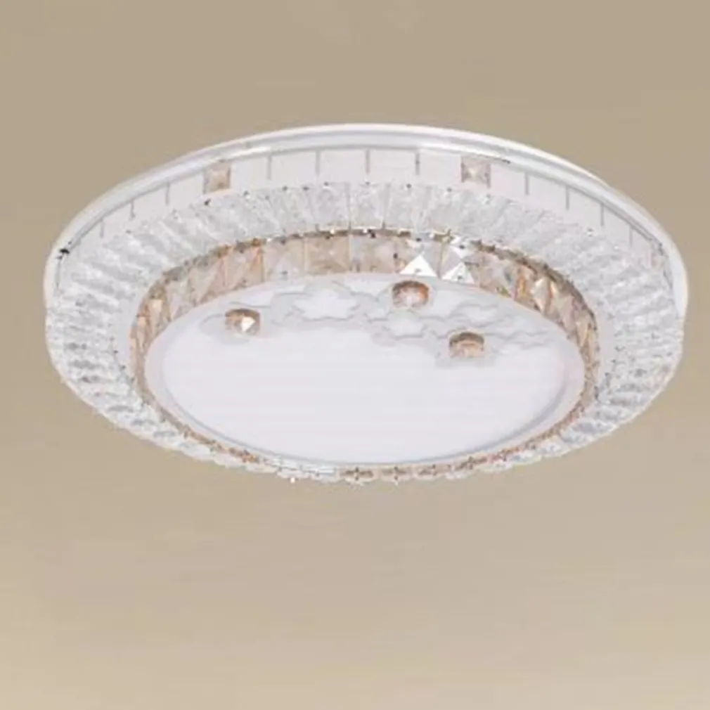 PLAFONIERA DA SOFFITTO 65W Ø50CM LED DESIGN A STRATI CRISTALLI FIORI LUCE FREDDA 08220