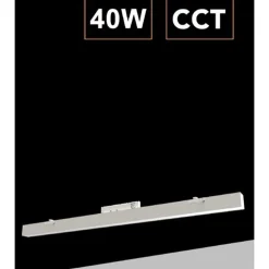 PLAFONIERA LAMPADA BARRA LINEARE LED PER BINARIO TRIFASE 40W CCT 3IN1 110° IP20 DL36120-3C