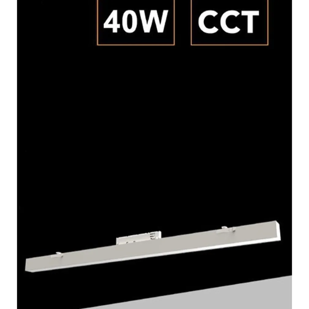 PLAFONIERA LAMPADA BARRA LINEARE LED PER BINARIO TRIFASE 40W CCT 3IN1 110° IP20 DL36120-3C