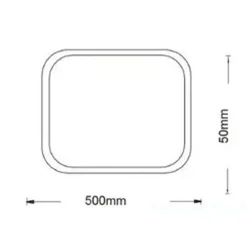 PLAFONIERA LAMPADA DA SOFFITTO QUADRATA 50W 4000LM CON BORDO TECNOLOGIA CCT IP20 C12-3C
